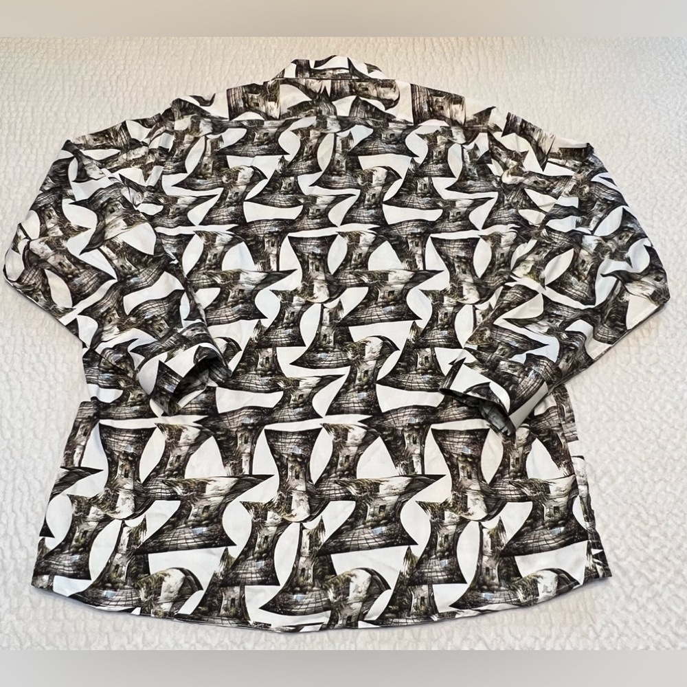 ✅ VIP Collection Mens Long Sleeve Garden Print Shirt
